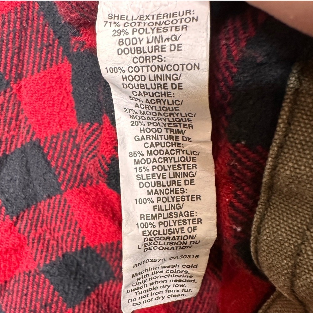 Y2K Hollister California Plaid Lined Jacket Men Med Sage Brown Faux Fur Twilight - Picture 5 of 11